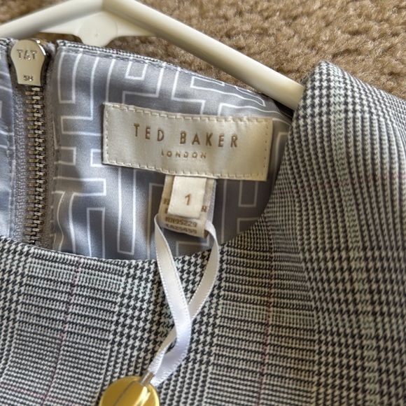 Ted Baker Ariia Working Title Glen Plaid Peplum Dress  | Size 1 (US 2–4) | NWT - Picture 5 of 12